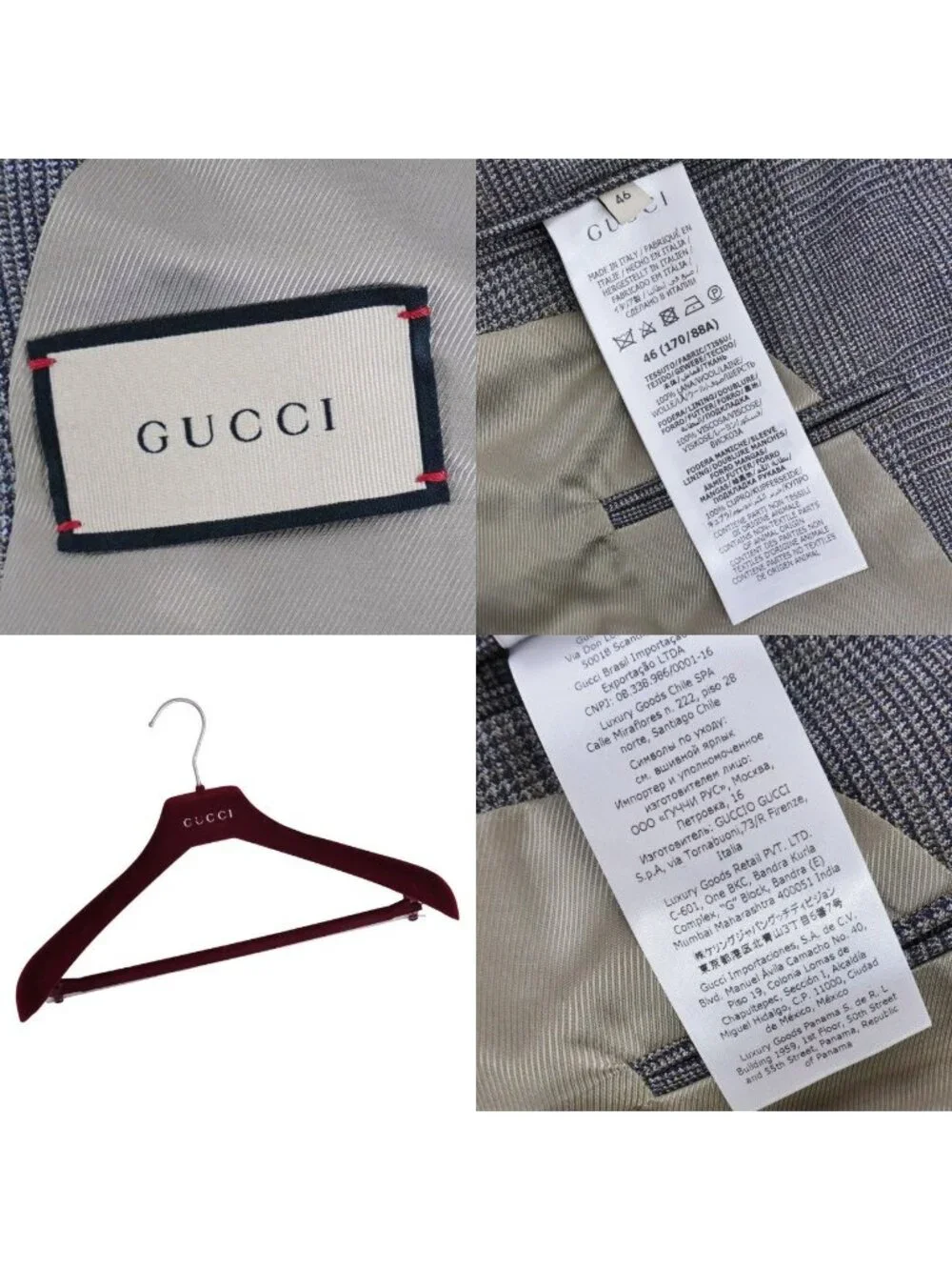 Gucci Set Suit Tailored Jacket Slack